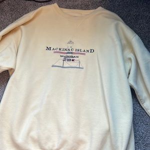 Mackinaw island oversized crewneck